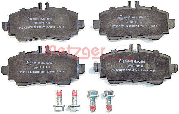 Jeu de 4 plaquettes de frein METZGER ref. 1170041